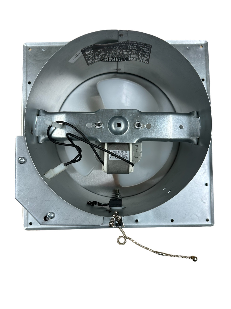 Ventline Sidewall Exhaust Fan with Mill Exterior Cover and White